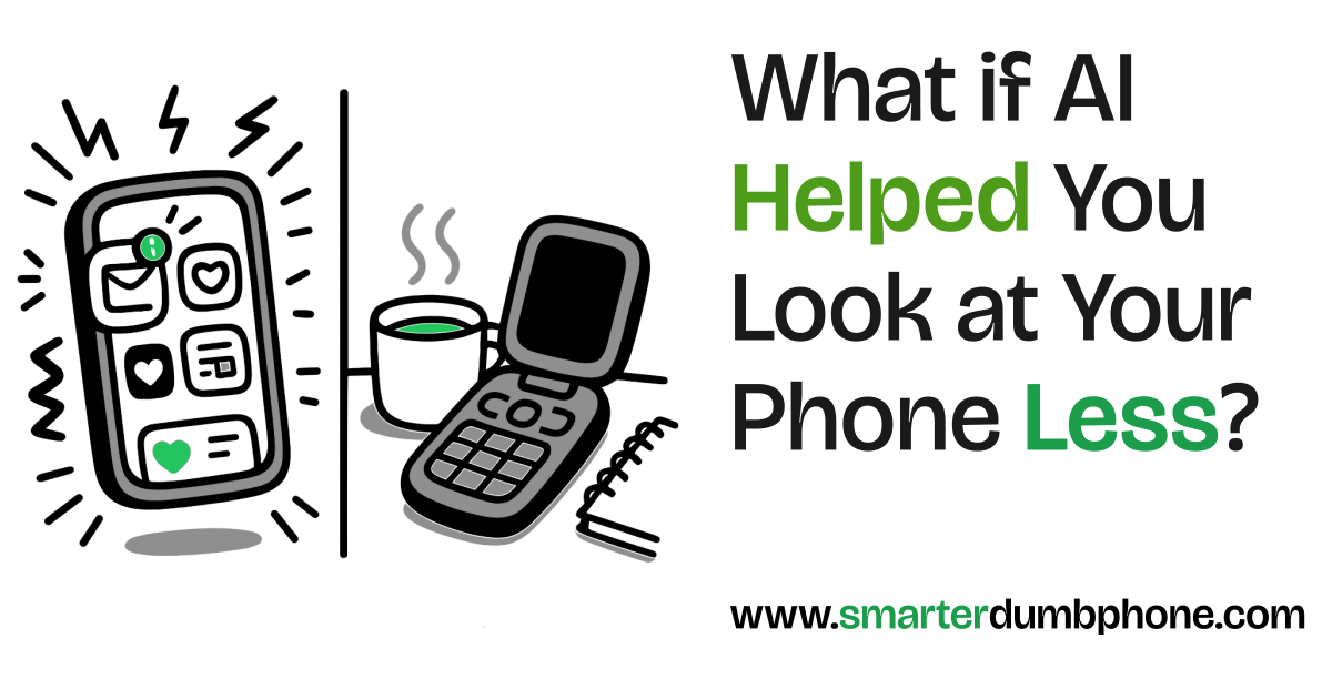 Using Phone Less Log What if AI Helped You Look at Your Phone Less? | SmarterDumbphone